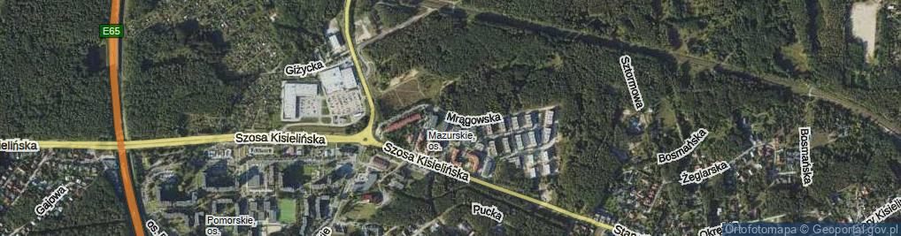 Zdjęcie satelitarne Mrągowska ul.